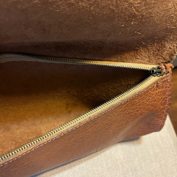Brown Leather Clutch - Picture 8 of 11